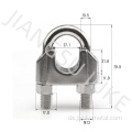 Kabelstecker -Klemme Edelstahl -Drahtseilclip